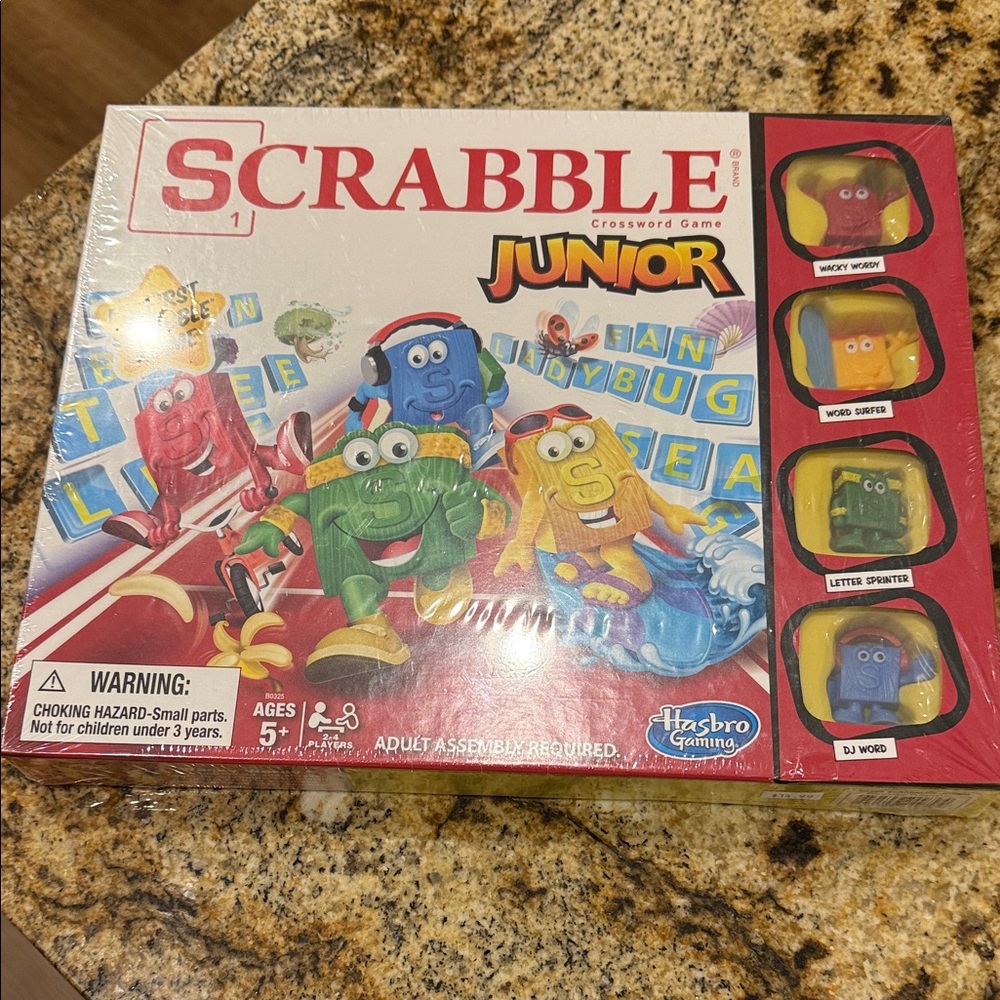Hasbro Gaming Scrabble Junior Board Game - Colorful Fun